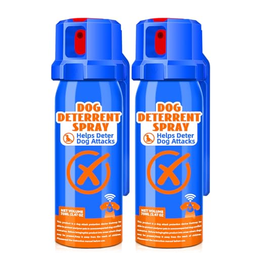 Genolix Citronella Dog Deterrent Spray, Animal Deterrent Spray, Humane Deterrent Spray Spray to Deter Animals & Outdoor Use, Citronella Spray Deterrent, 2Pack 70ml / 2.37Oz