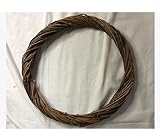 【Natürliches Material】 Der Zweigkranz aus natürlichem Rattan, handgefertigt, sicher und langlebig, stark und nicht leicht verformt, es ist ein perfektes Basismaterial für DIY-Kranz-Dekoration.