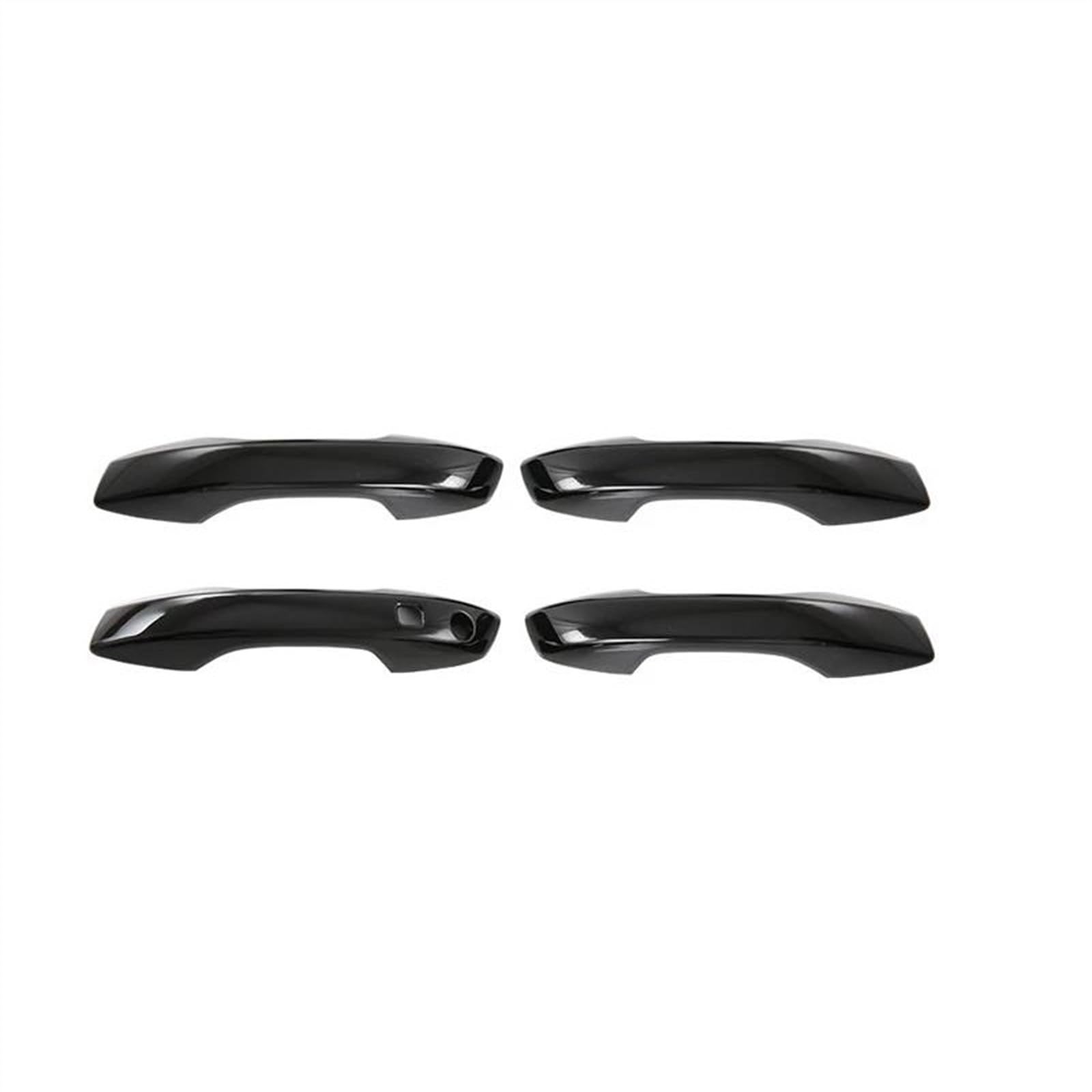 Slimes Black Car Door Handle Cover With Smart Key Hole Catch Cap Trim Molding For Byd Atto 3 For Yuan Plus 2022 2023 Rhd Protection(Black)