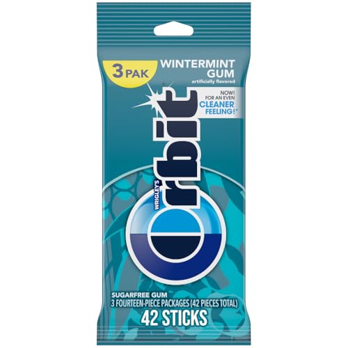 Wrigley Gum Orbit Sugar Free Winter Mint Chewing Gum 42 ct