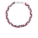 LYPMWKMWH Baseball Necklace 18 Inch,Baseball Drip Stuff Gifts, Sports Three Braid Rope Tornado Titanium Necklaces,Baseball Essentials Gear Jewelry Accessories (Old flag)