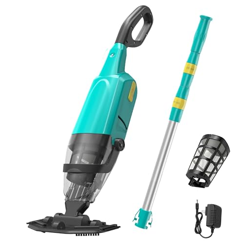 Oxseryn Cordless Rechargeable Pool Vacuum for Inground Pools, Handheld Pool Cleaner for Above Ground Pool, Spas and Hot Tubs, Long Lasting, Ideal for Dirt