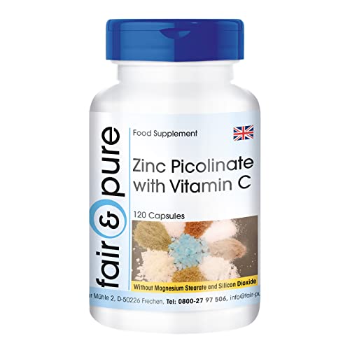 Fair & Pure® - Zinc picolinate - Contains 15mg zinc - with Vitamin C - Vegan - 120 Capsules