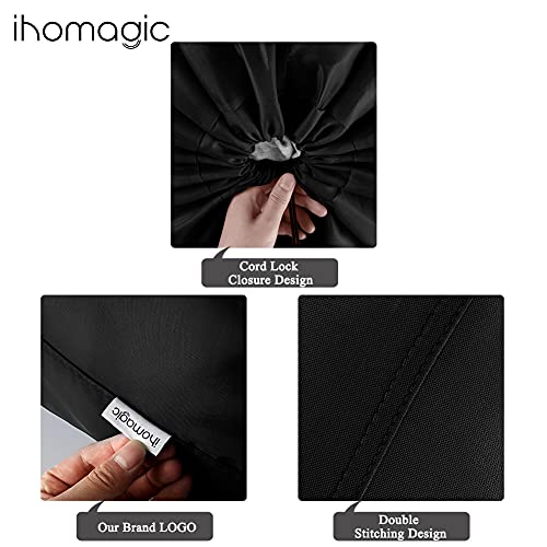 IHOMAGIC Laundry Bag 2 Pack Extra Large 100L, Foldable Storage Bag with Drawstring Cord Lock Closure - Image 4