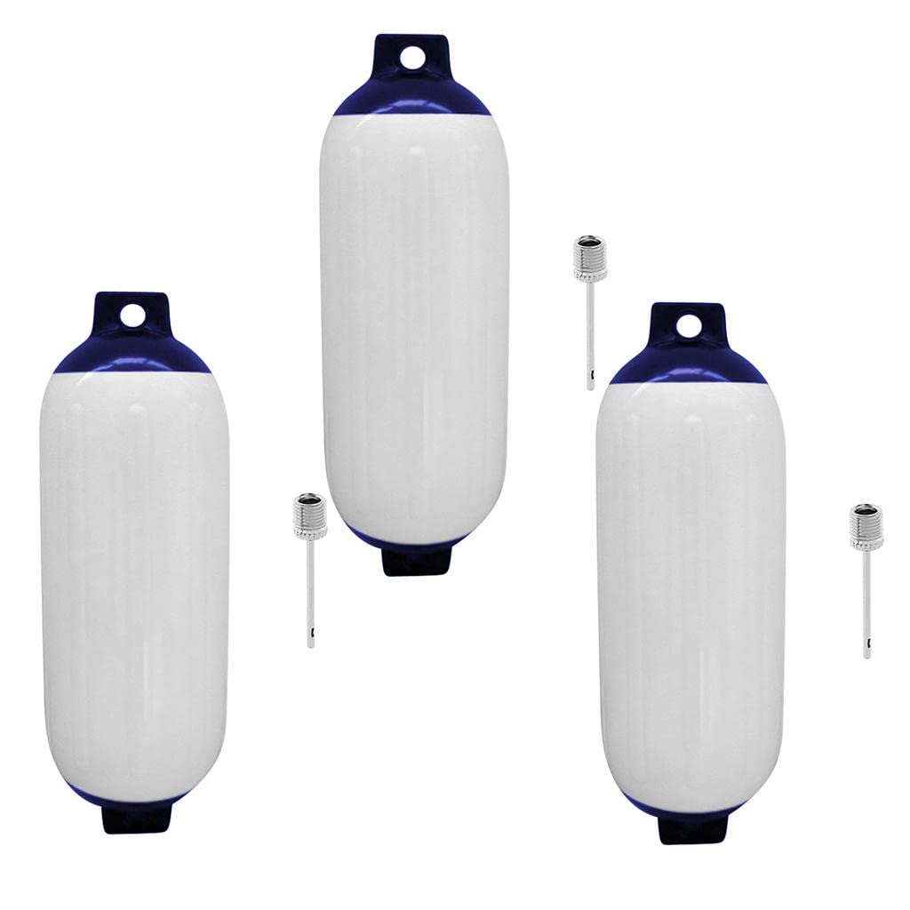 The Style Sutra 3pcs Marine Boat Fender Premium PVC Bumper Dock Shield Protection Blue White|Motors | Parts & Accessories | Boat Parts |3 Pieces Boat Fender-image-29