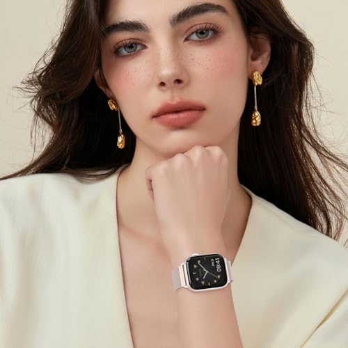 OULUOQI Stainless Steel Milanese Loop Apple Watch Band 38–49mm — view 7