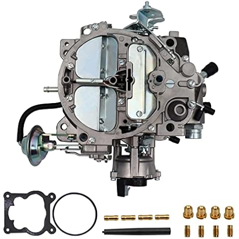 THUNDERMINGO New Rochester Quadrajet Carburetor 4 Barrel Carb 4MV 1904R 1906R Fits for Chevy Chevrolet 305 350 c.i Engine GM Cadillac 1980-1989 4BBL Carb Vacuum Secondary 750 CFM with Electric Choke Cover