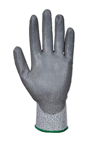 Portwest A622 Medium Cut 5 Polyurethane Palm Glove& Grey - Regular