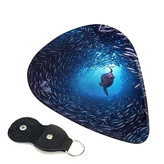 Lot de 6 médiators pour guitare acoustique, guitare électrique, basse, ukulélé - Les Beatles, Paul McCartney, John Lennon, RIngo Starr, George Harrison