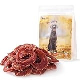 Pawmate Dog Treats Duck Jerky Rings, Natural Duck Brest w/Glucosamine Chondroitin, Healthy Training Treats Snacks for Small Medium Large Dogs, 10.6 oz