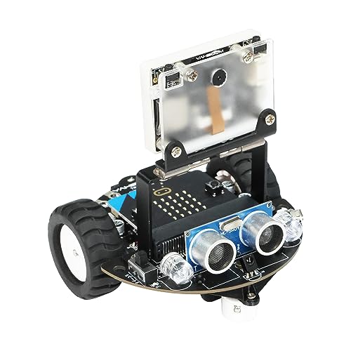 Robot voiture Microbit avec programmation graphique et capteur ultrason standard kit