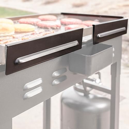 BLACKSTONE 5015 Griddle Wind Guards for 36 Inch Griddle Front and Rear Grease Model Premium Grill Accessories Heavy Duty Easy to Use and Clean Black Wind Screen for Outdoor Backyard BBQ Cooking Black - image 4