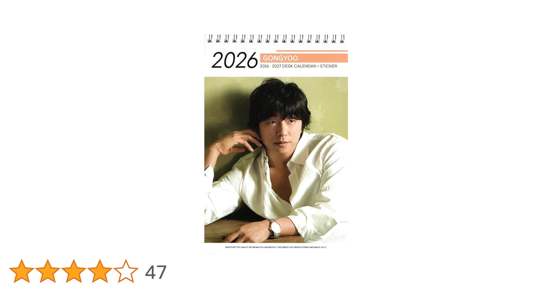 韓国　iloom  2019年カレンダー　コン・ユ 韓国 iloom 2019年カレンダー コン・ユ