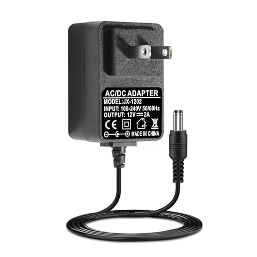 Image of 12V Adapter for Audio Technica Turntable Charger Power Cord for Audio-Technica AT-LP60X AT-LP60X-BK AT-LP60X-BW AT-LP60XBT-RD AT-LP120XUSB-BK Direct-Drive Turntable Record Player Power DC Adapter
