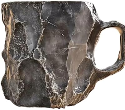 2025 NEW Imitation Crystal Resin Coffee Mug, 11 oz Natural Mineral Crystal Mug, Resin Material 3D Coffee Mug, Elegant Crystal Gift for Home offee Mugs gray