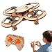 Wooden Drone Model Kit, DIY Wooden Assembly RC Drone Kit, Holz-DIY-Drohnenbausatz, 3D Drohne Bausatz mit Fernsteuerung, DIYs Mini Holz-Drohne RC-Quadcopter-Bausätze für Kinder und Anfänger