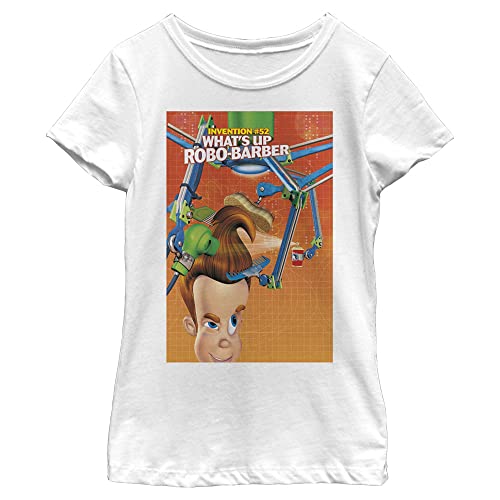Nickelodeon Jimmy Neutron What's Up Robo-Barber Poster Girls Short Sleeve Tee Shirt