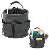 Cesta de Limpieza con Asa, Cesta de Lavandería Plegable y Impermeable, Cesta Suministros, Organizador Portátil de Cubeta...
