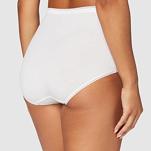 Playtex Coton Stretch X3, Brief, Mujer, Blanco (White), XL