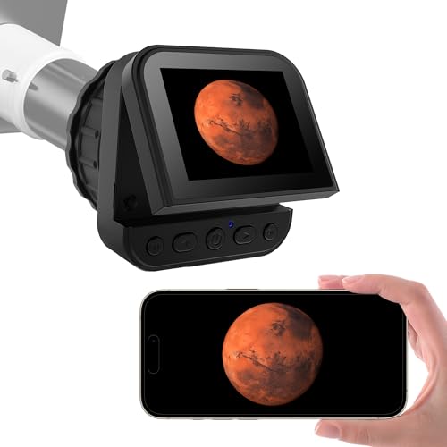 4K Wireless Telescope Camera, 1.25’’ 2’’ Universal Eyepiece Camera with IR Filter & X16 Zoom & 2.8' Screen, Gift for Astrophotography Enthusiast
