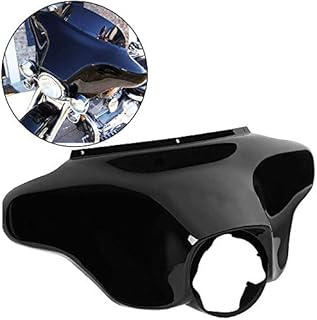 ZXMT Front Batwing Fairing Upper Outer Fairing for Harley Electra Street Glide Road King FLHR 1996-2013 (Vivid Black)