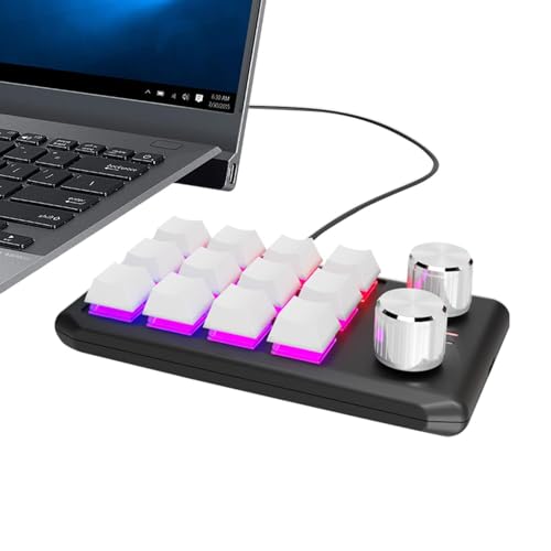 Équipement de jeu et accessoires PC avec clavier ergonomique 12 touches programmable