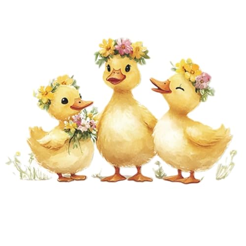 Achang Vinilo Decorativo Patitos con Flores