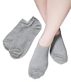 Chica Hurra グレー 23-25cm レディース 女性 用 靴下 同色 2足 セット 無地 シンプル スニーカー丈 アンクル ソックス なめらか やさしい 女物 破けにくい はきやすい 自然 婦人用 疲れないレディース カジュアルレディース プレゼント 屋外 両足 23 機能性 綿 優しい おとな 昼夜用 ガールズ 柔らかい レディー かわいい アウトドア ダンス レギュラー 綿素材