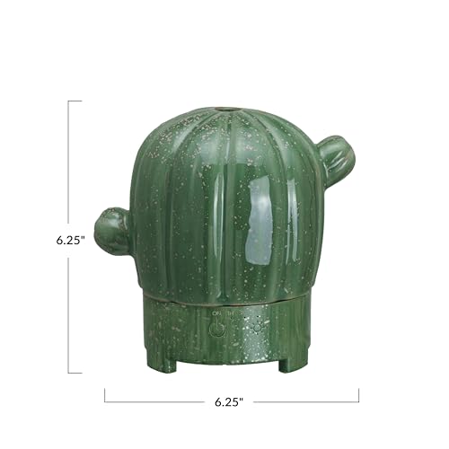 Difusor aromático eléctrico Creative Co-Op verde cactus miniatura 2