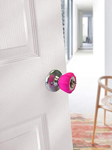New Enjoy Cover - Door Knob Cover Grips Non Slip Arthritis & Senior Living Aids Grippy Easy Open Decorative. Simple Functional Effective Solution- 4 Pack (Hot Pink, Tylo) #TOP2