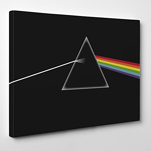 Image of Big Art Shop - Pink Floyd - Framed Canvas Art Print - Rock Music Band London, 24x16 inches / 61x41x1.8 cm