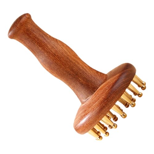 Peigne de massage soulagement tension en bois pour cuir chevelu sain et détente du corps