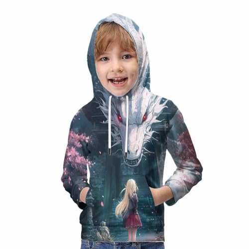 Sweat à Capuche Enfant 10-12 Ans Pull Graphique 3D - 5