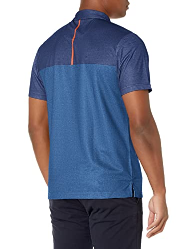 PGA-TOUR-Mens-Short-Sleeve-Airflux-Birdseye-Block-Printed-Polo-Shirt-Golf