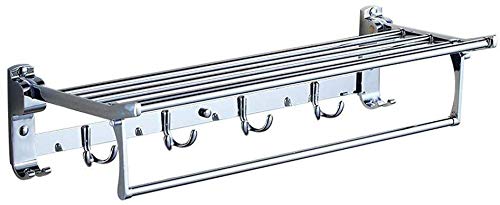 Porte-serviettes pliant de salle de bain pour éviter le désordre
