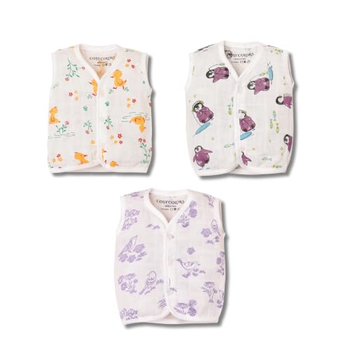 Image of Pure Muslin Baby Jhabla, Soft and Comfortable, Newborn