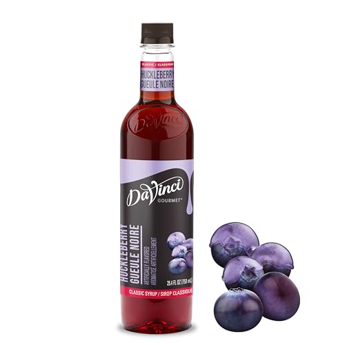 Image of DaVinci Gourmet Classic Huckleberry Syrup, 25.4 Fluid Ounces (Pack of 1)