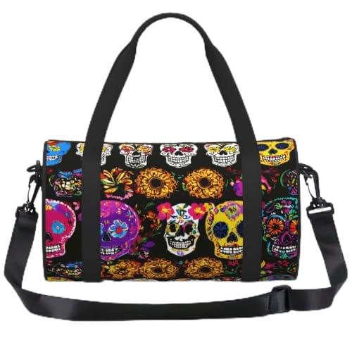 Sac à dos sport léger à motif crâne pour entraînement et fitness