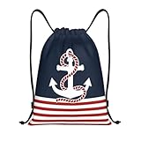 Photo Gallery rqlnbobz zaino leggero da uomo e da donna con coulisse a righe nautiche e ancora rossa per sport palestra vela e marinaio Photo Gallery rqlnbobz zaino leggero da uomo e da donna con coulisse a righe nautiche e ancora rossa per sport palestra vela e marinaio