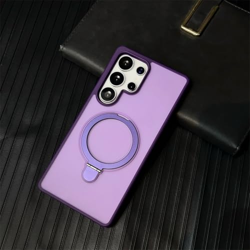 Coque Galaxy S24 FE mate violette idéale pour regarder vos vidéos les mains libres