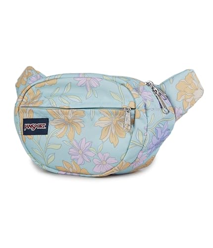 Image of JanSport Fifth Avenue Fanny Pack Crossbody Bags for Women, Men - Stylish, Durable Waist Bag with Adjustable Belt, Main Zippered Pocket, Quick Stash Pocket - Travel Essentials - Black