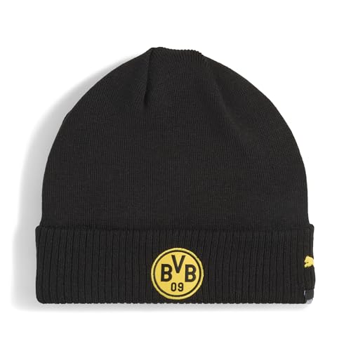 PUMA Cap BVB ESS Beanie Puma Black - Faster Yellow Noir
