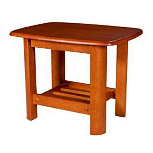 Image of Woodness Venus Solid Wood Coffee Table (Matte, Dark Oak)