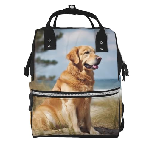Sac à dos à langer grand format noir résistant pour maman débordée