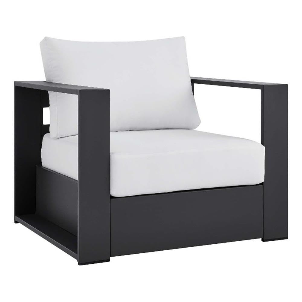 Modway Tahoe Gray White Patio Armchair