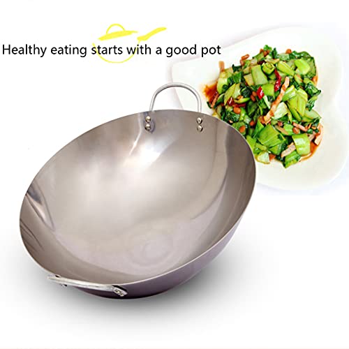 Wok de Acero Inoxidable con Tapa y Asa Doble 40cm miniatura 4