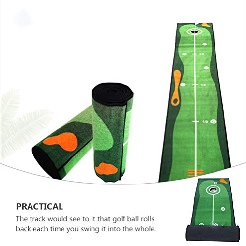 BESPORTBLE Conjunto de Colocação de Golfe para Uso Interno de Colocar Tapete de Prática de Golfe Ver