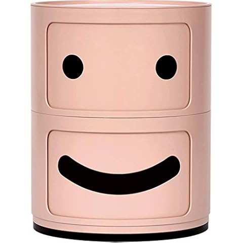 ABS Resin Nightstand Coffee End Bedside Table Kids Mini Storage Tank Home Furniture Nightstand Cabinet Cupboard Cover