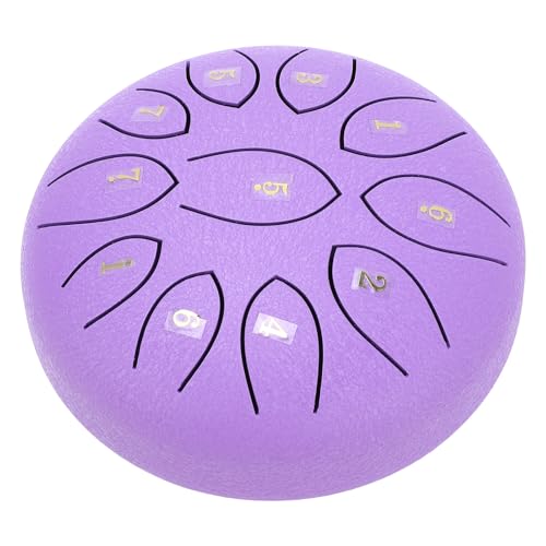 Tambor de lengüeta de acero 6 pulgadas, 11 tonos, morado miniatura 2