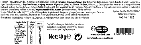 Eti Form Domatesli Zeytinli ve Kekikli Kepekli Bisküvi 40 g x 24 Adet - Görsel 3